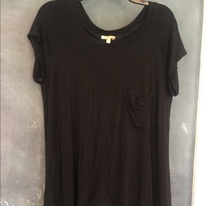 Anthropologie Bordeaux tunic tee